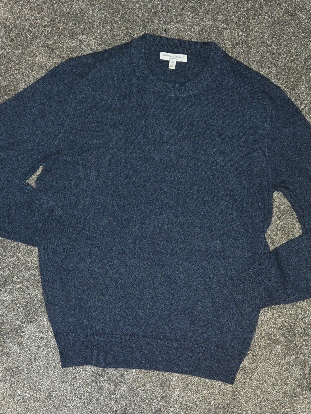 NWOT Banana Republic Pure Cashmere Navy Crewneck Sweater MT